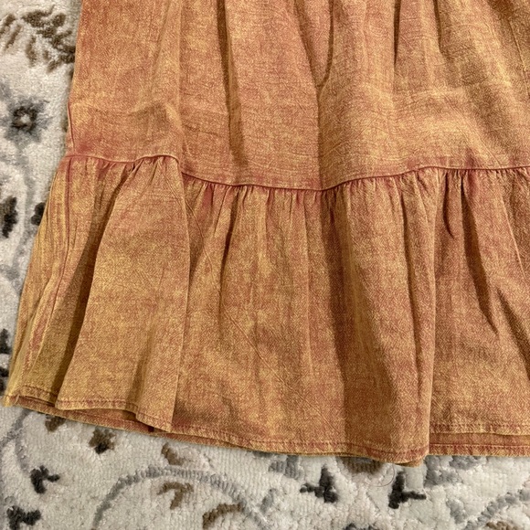 Hem & Thread Western Boutique Women’s Rustic Burnt Orange Embroidered Boho Top - Picture 4 of 7